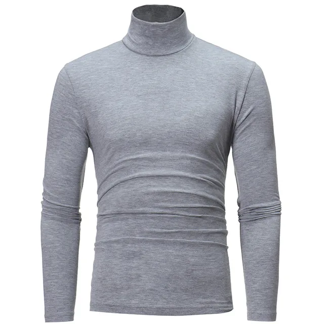 Turtleneck for men Solid Color slim 10