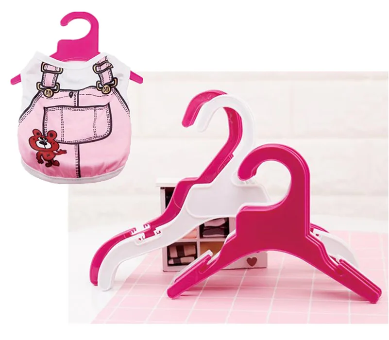 10 шт./компл. пластиковая Прочная вешалка для одежды собак и кошек 18 см/25 см длина: