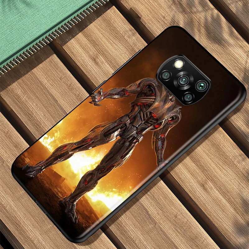 

Marvel Fashion Altron For Xiaomi Poco X3 NFC M3 M2 X2 F3 F2 Pro C3 F1 Mi Play Mix 3 A2 A1 6X 5X Black Phone Case Cover