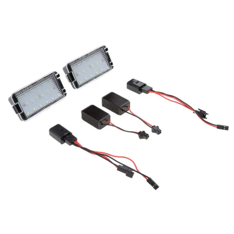 2 шт. 18 светодиодов супер яркие подсветки для номерного знака Seat Ibiza Leon Toledo Ⅲ |