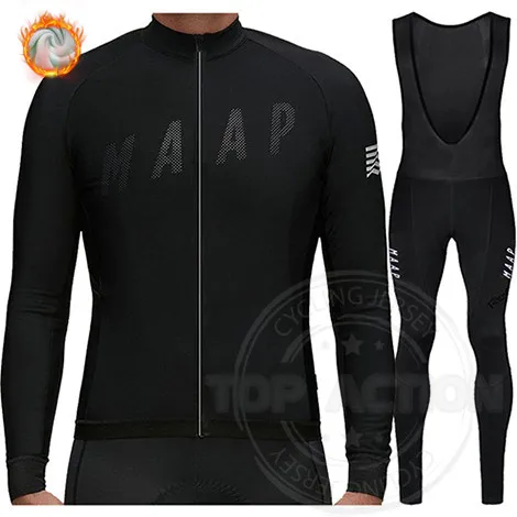 

2021 Mountain Bike Race Cycling Suit Bib Sports Cycling Suit Professional Men's Winter Fleece Warm Triathlon Sports Suit