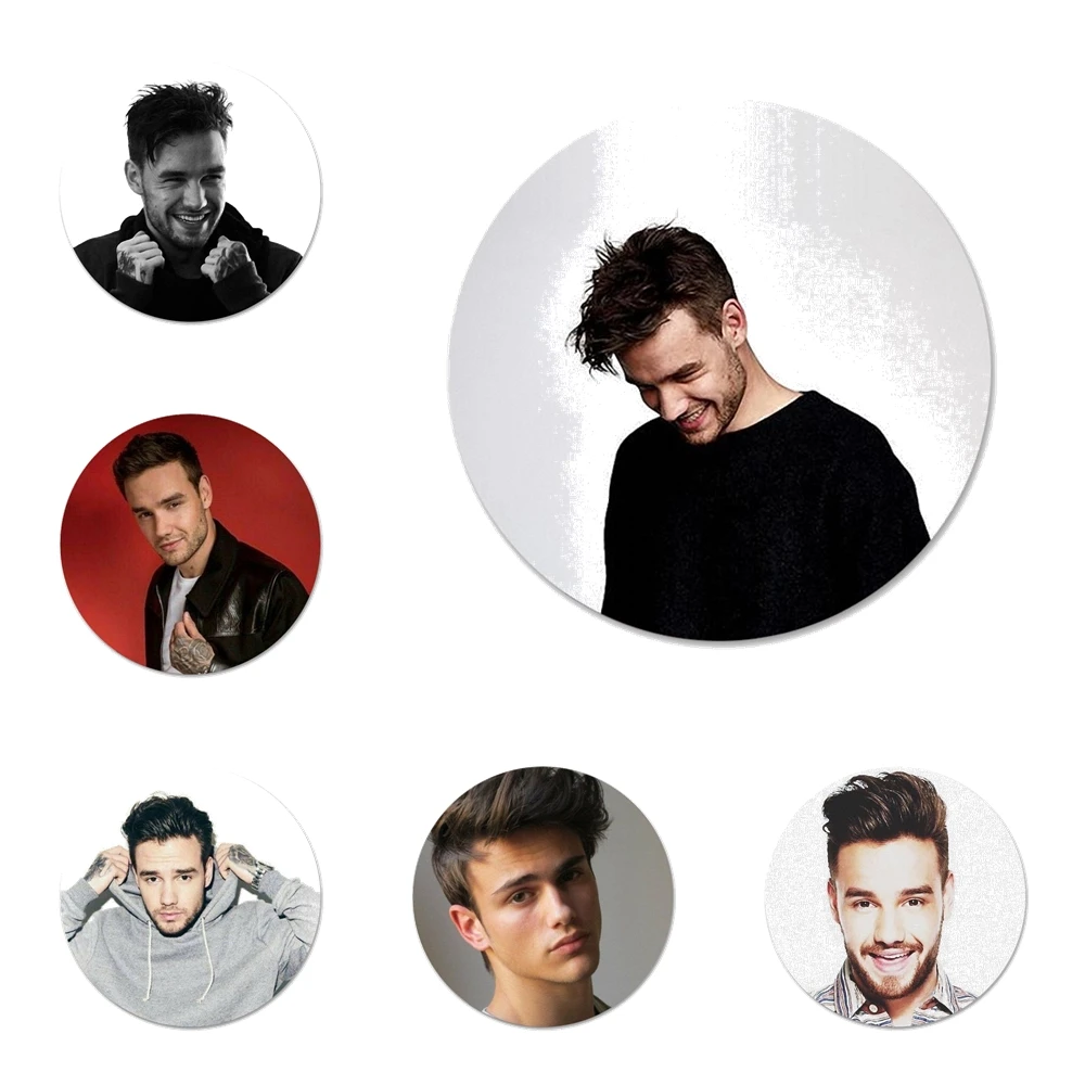 1D Liam Payne Icons Pins Badge Decoration Brooches Metal Badges For Clothes Backpack Decoration 58mm