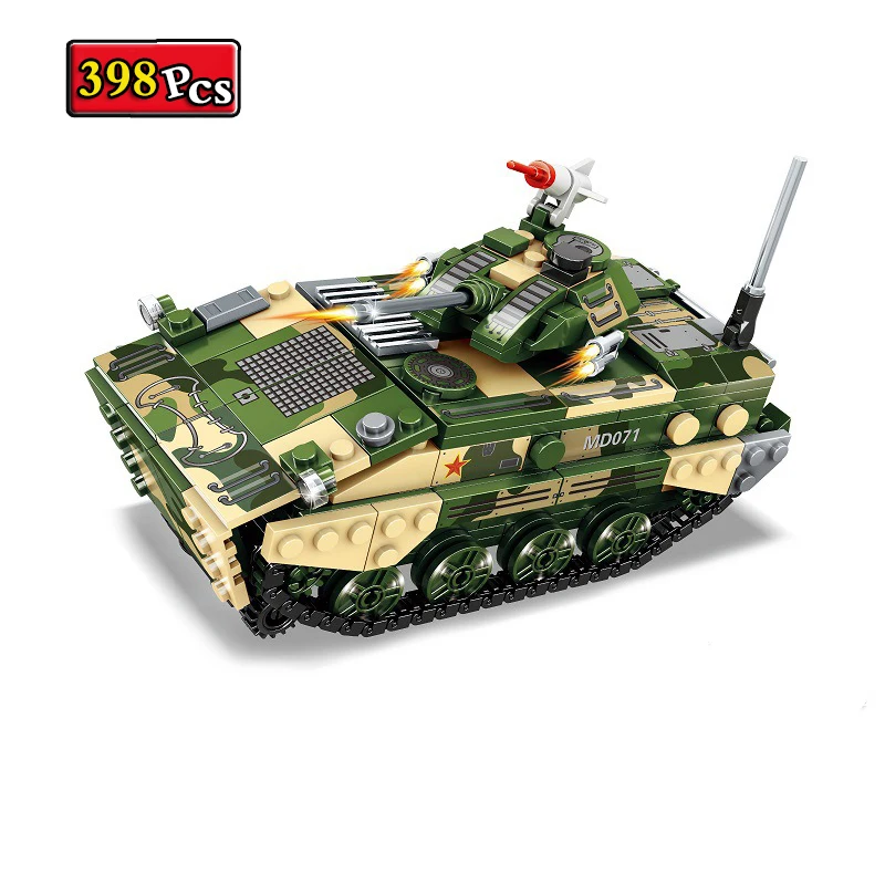

Military Series WWII ZBD-03 Airborne Armored Infantry Fighting Vehicle MOC Model Building Blocks Bricks Toys Christmas Gifts
