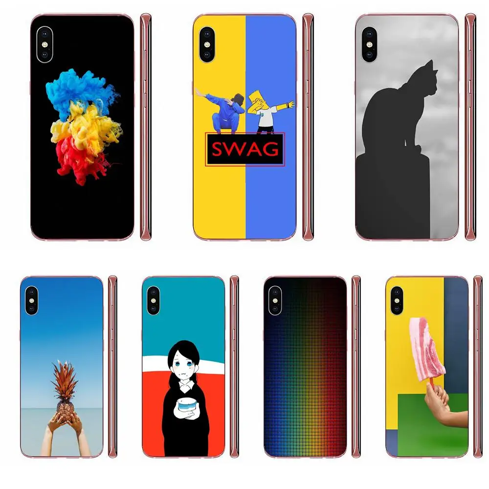 Модный матовый чехол с градиентом для Huawei P7 P8 P9 P10 P20 P30 Lite Mini Plus Pro Y9 Prime P Smart Z 2018