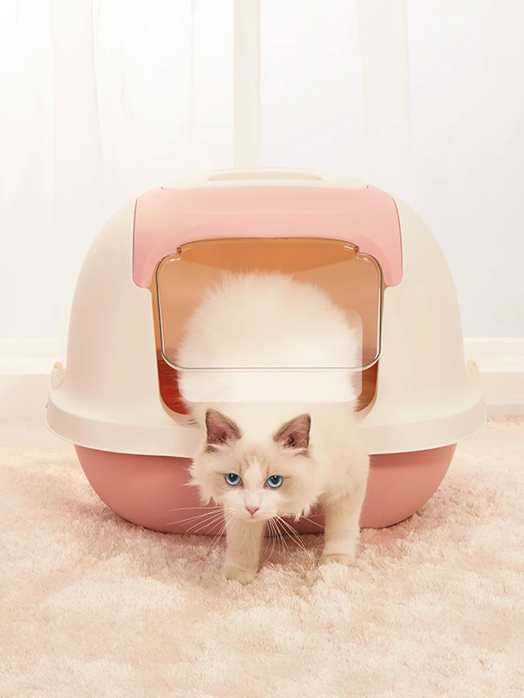 Кошачий песочный горшок большая защита от брызг закрытый кошачий Туалет продукты для кошек дезодорирование