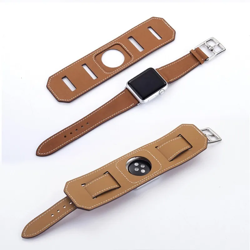 Ремешок из натуральной кожи, двойной браслет, ремешок для часов для Apple Watch, 44 мм, 40 мм, 38 мм, 42 мм, iwatch, серия 5, 4, 3, 2, замена
