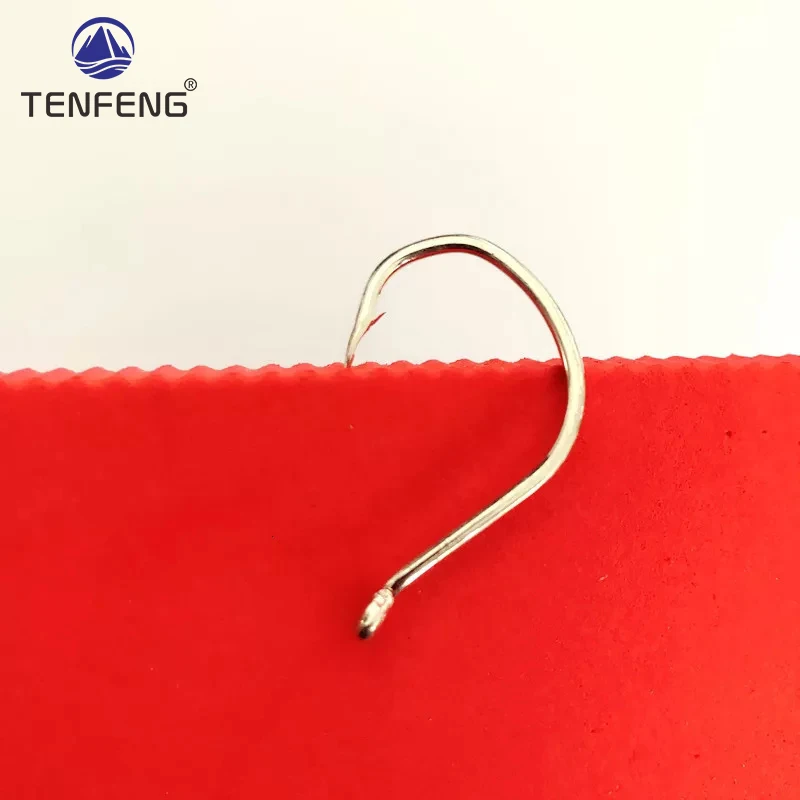5Pcs Fishhooks Seawater Bright Tin Plating Fish Barbed Circle Hook Angling Perch Carp Bass Fishing Tackles Jig Head Pesca