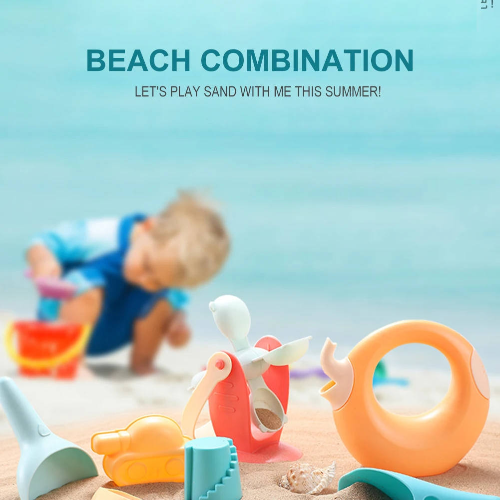 

Beach Toy Sets Baby Educational House Sand Playing Tool Plastic Baby Toys Summer Children Kids Seaside Water Game Bucket