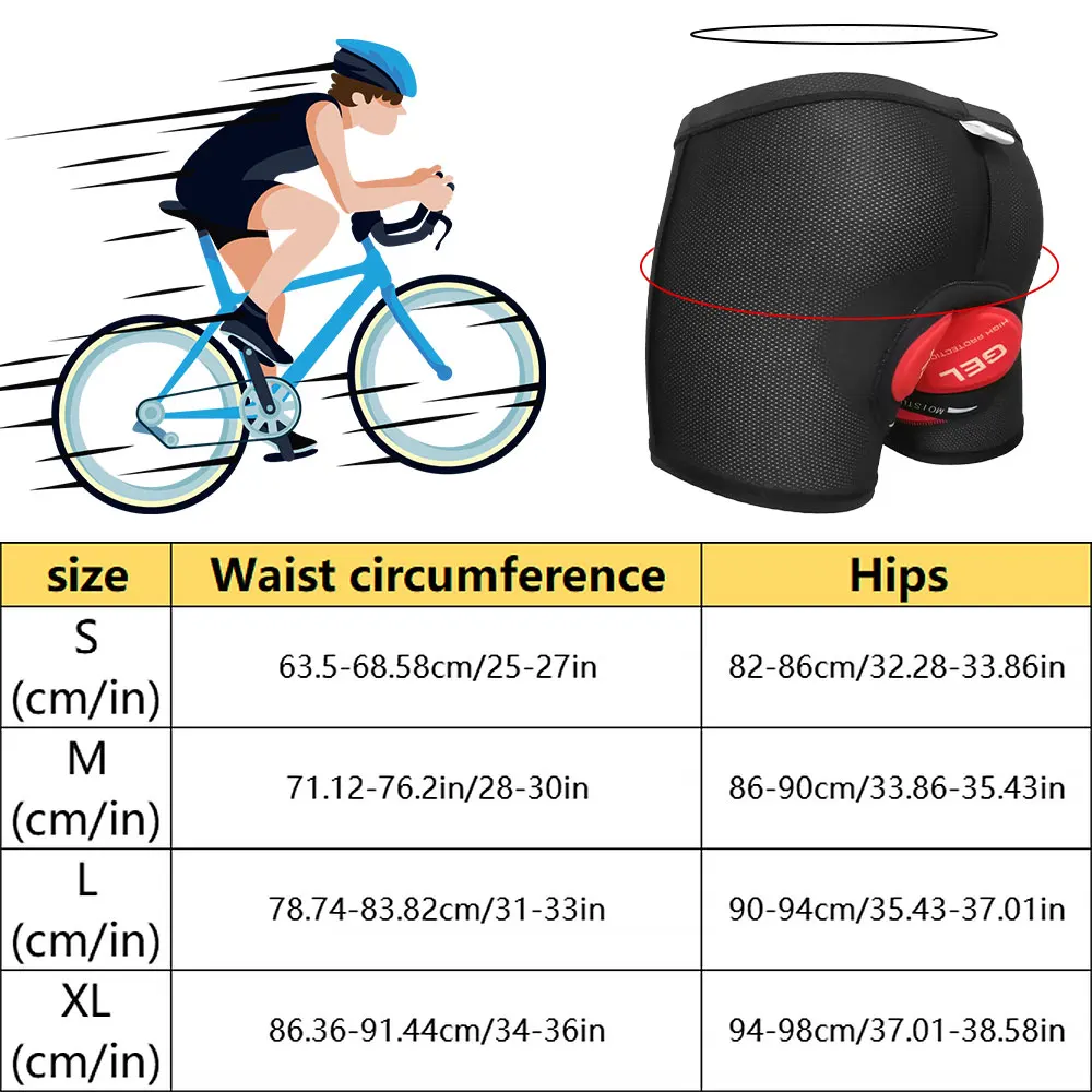 

New Breathable Cycling Shorts 9D Cycling MTB Road Man Shorts Underwear Bike Pad Shockproof Bicycle Underpant Underwear