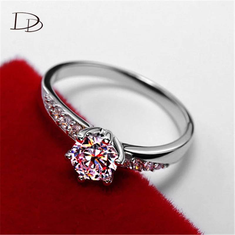 Кольцо DODO Женское Обручальное с фианитом винтажное ювелирное украшение для