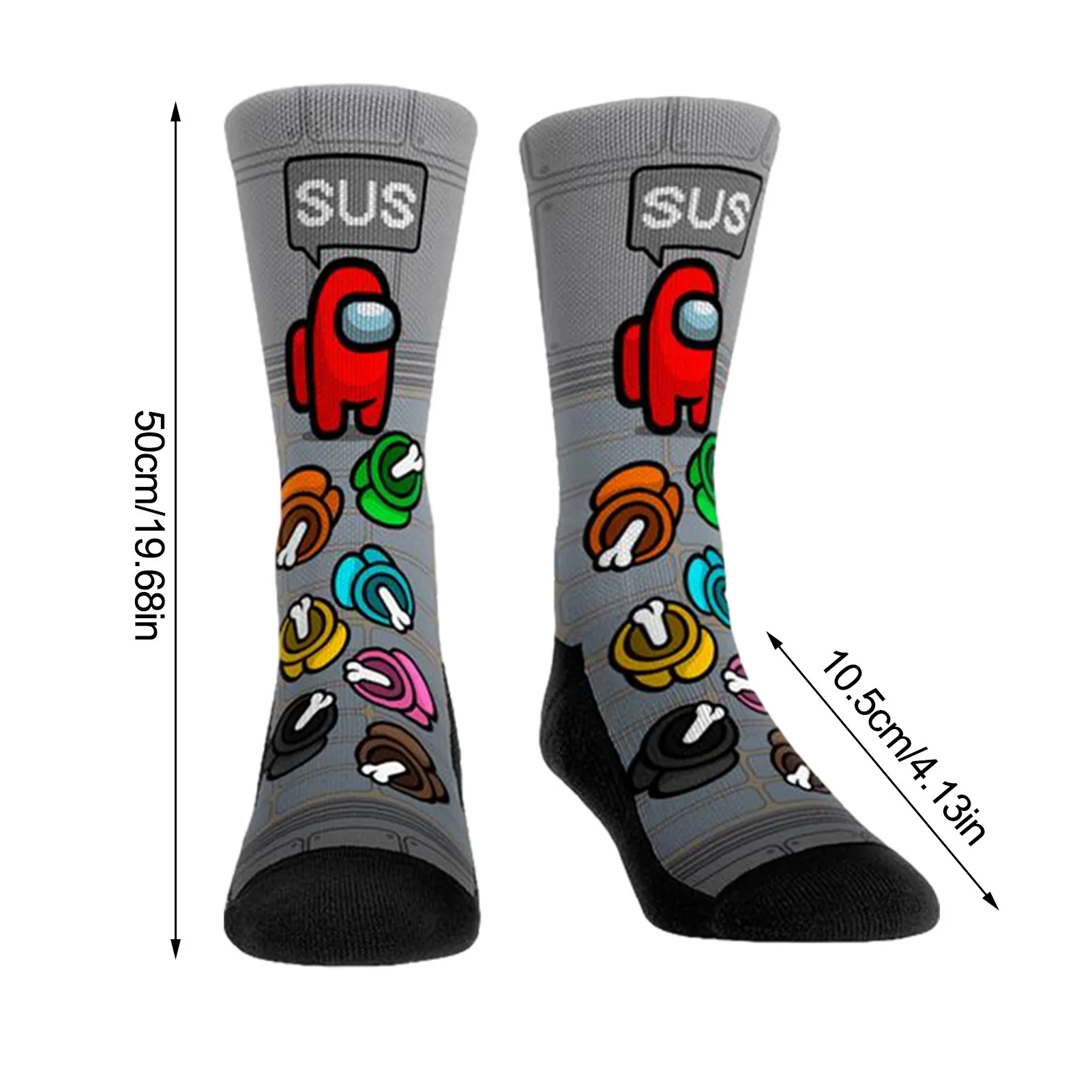 

Adults Socks Men Women Game Cartoons Pattern Novel Party Supply For Outdoor Casual Sports And Holiday Parties