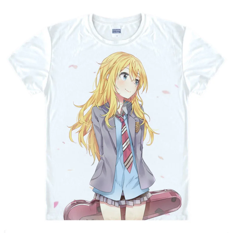 Футболка для косплея с надписью Your Lie in April Kaori Tsubaki Kosei|costum|cosplay halloween costumecosplay costume