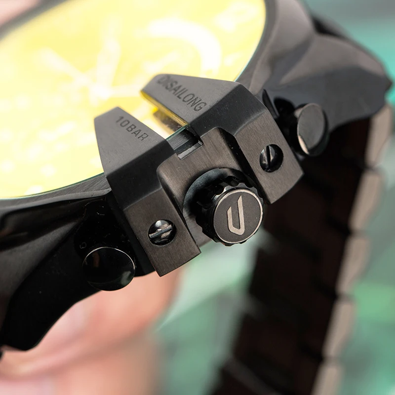 Оригинальные крутые красные поляризованные линзы deseron модные трендовые часы Aurora