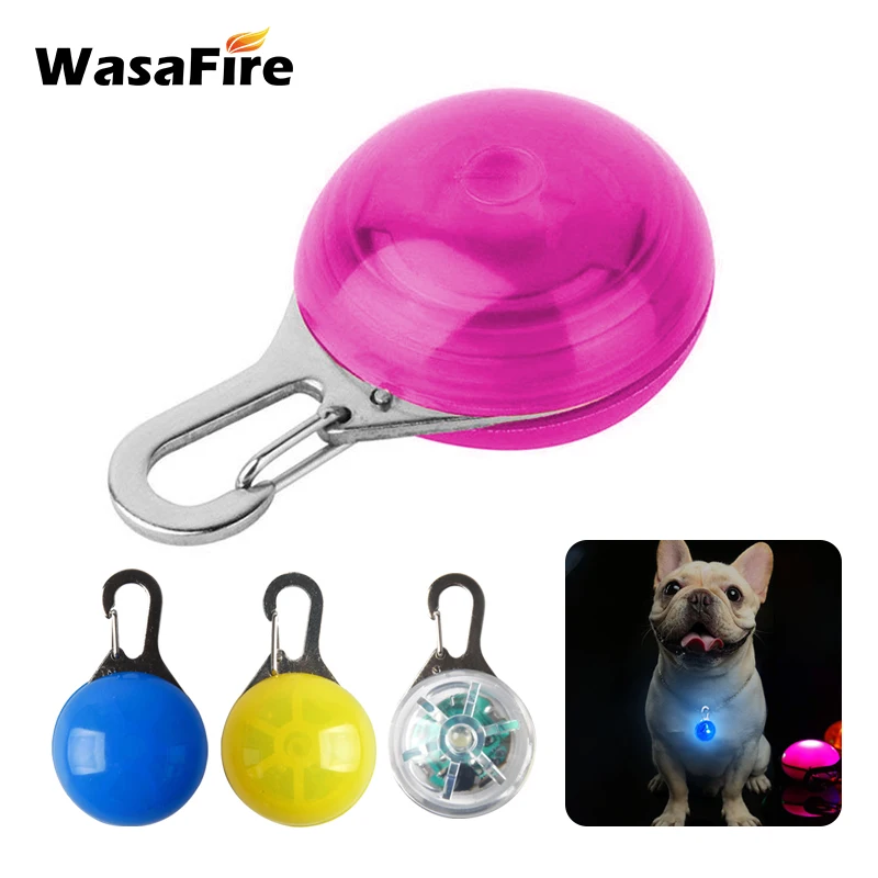 

1PCS Pet Dog Night LED Flashlight Dog Cat Collar Glowing Pendant Safety Pet Pendants Luminous Bright Decoration Collars For Dog