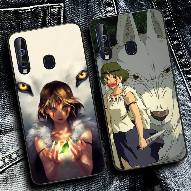 

YNDFCNB Princess Mononoke Phone Case for Samsung A51 01 50 71 21S 70 31 40 30 10 20 S E 11 91 A7 A8 2018