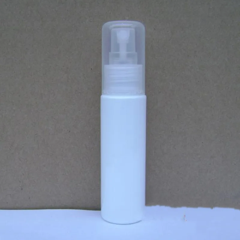 

50pcs 30ml Whitle Plastic Spray Bottle Refillable Jar Perfume PET Bottle with Spray Cosmetic Packaging