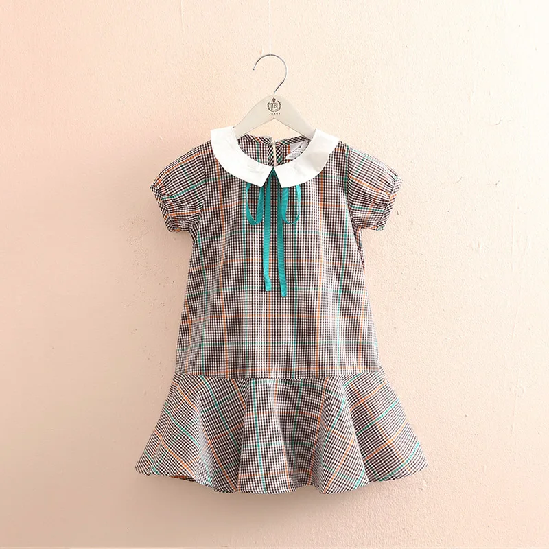 

Baby Plaid Dress 2021 Summer New Girls' Clothing Kids' Dress