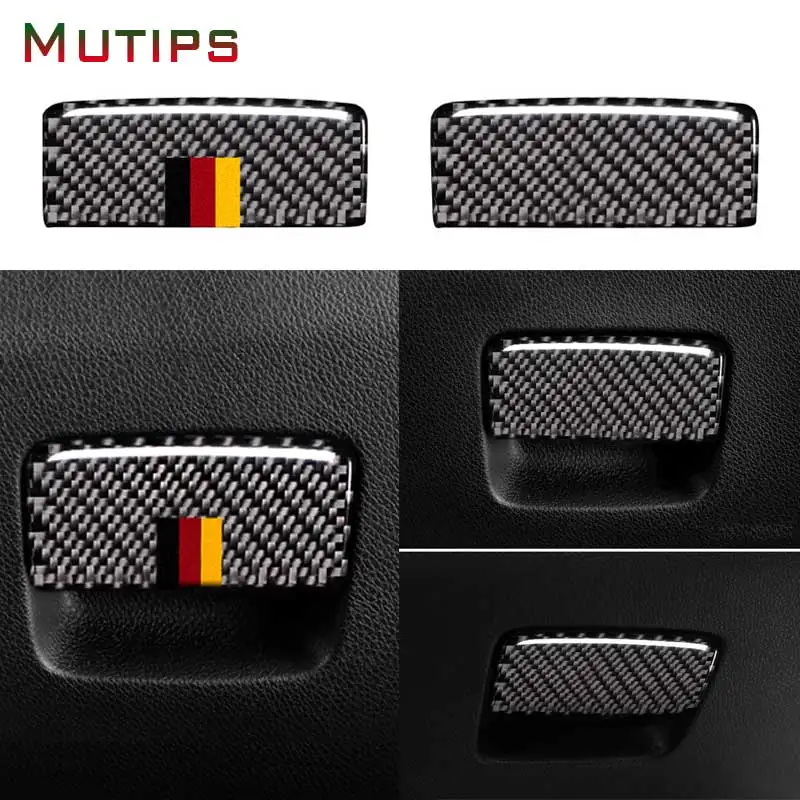 

Mutips Carbon Fiber LHD RHD Copilot Storage Glove Box Cover Trim Car Sticker For Mercedes A Class CLA 2013-2018 GLA 2015-2018