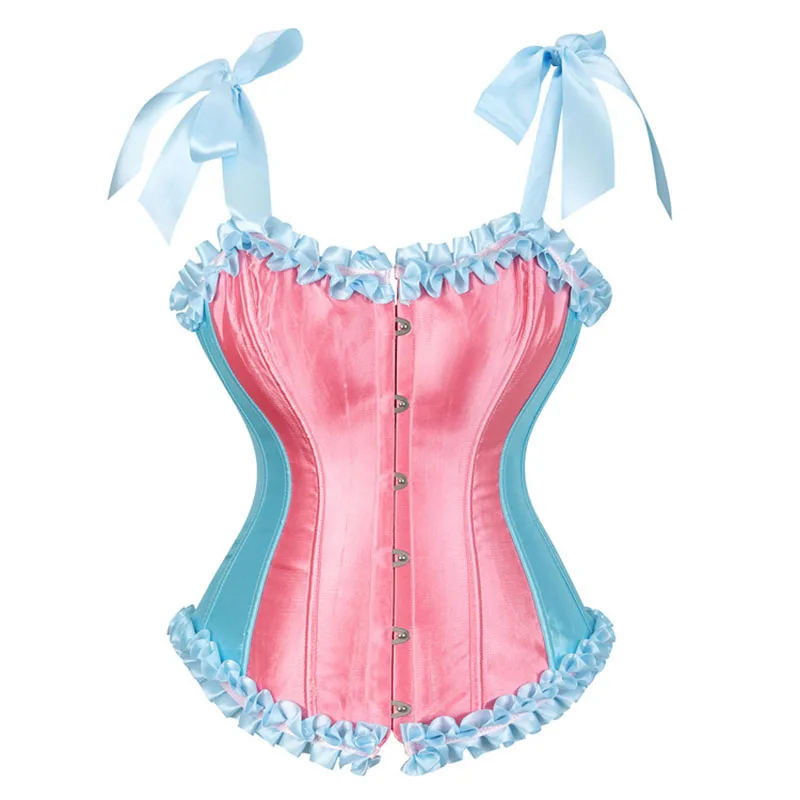 

Halter Floral Print Satin Korsett Lace Up Bustier Bodyshaper Dessous Party Kleidung Plus Gre S-2XL Overbust Top