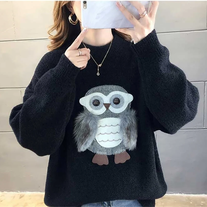 Осень 2019 женские свитера пуловеры осенний свитер Повседневный с длинным рукавом