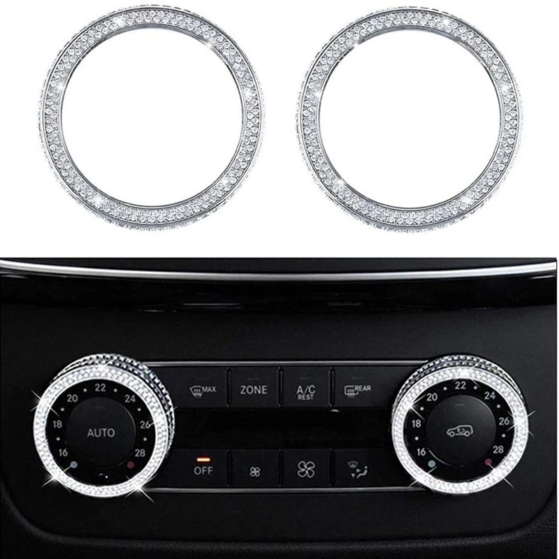 

Car Decoration Air Conditioner Control Button Cover Switch Knob Regulator Cover Trim for Mercedes-Benz C GLS GLK GLE