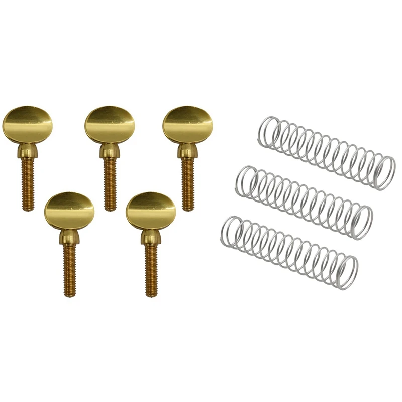 

Кларнет 5X Золотая медь саксофон затягивающие винты Саксофон сопрано альт тенор и 3 шт. труба Поршневой клапан пружина