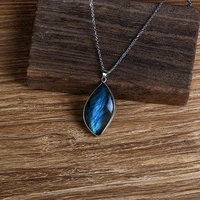 labradorite necklace irregular shape unique natural stone pendant perfect for crystal meditation and chakra balancing jewelry