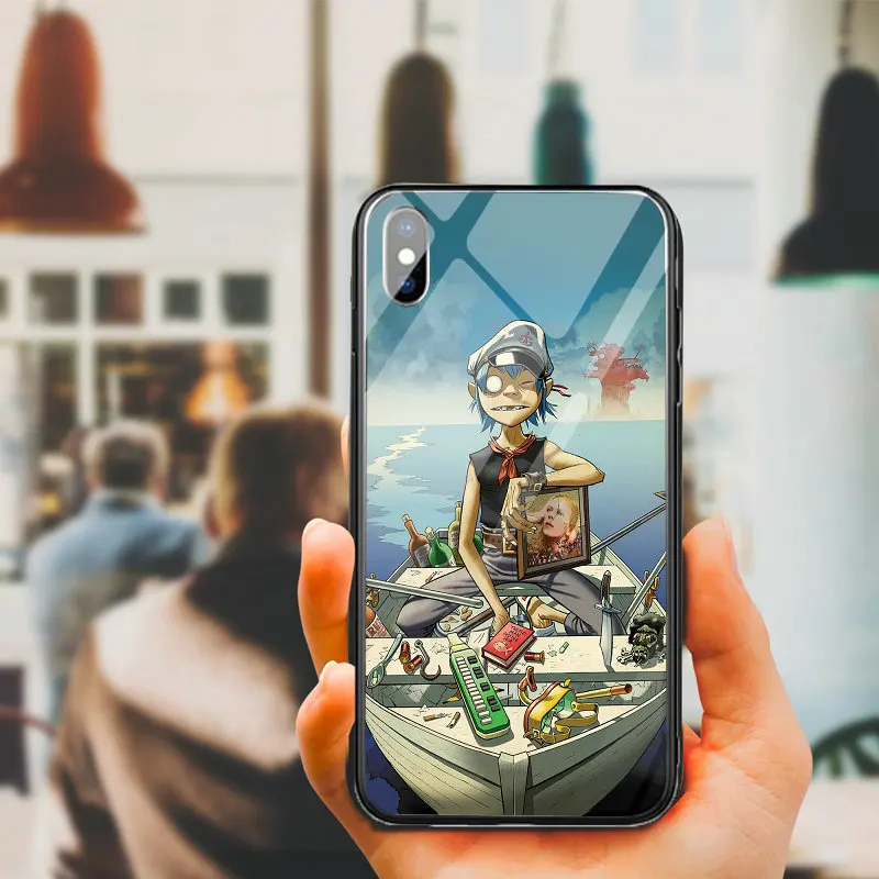 Чехлы для телефонов из закаленного стекла с мультипликационным изображением