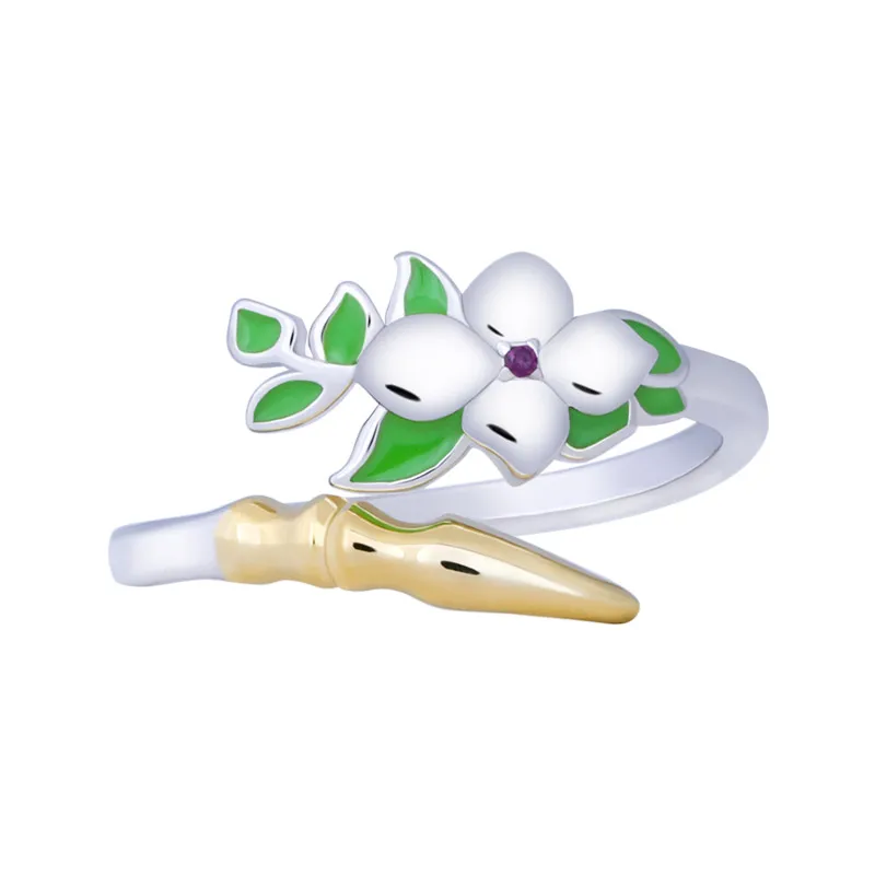 

Hot Anime Rings Princess Connect! Re:Dive Natsume Kokoro 925 Sterling Silver Finger Ring Fashion Adjustable Jewelry Decorations