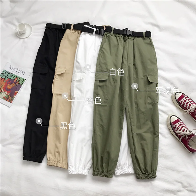 

Casual pants women's summer thin 2021 new loose white straight pants High Waist Wide Leg overalls early autumn