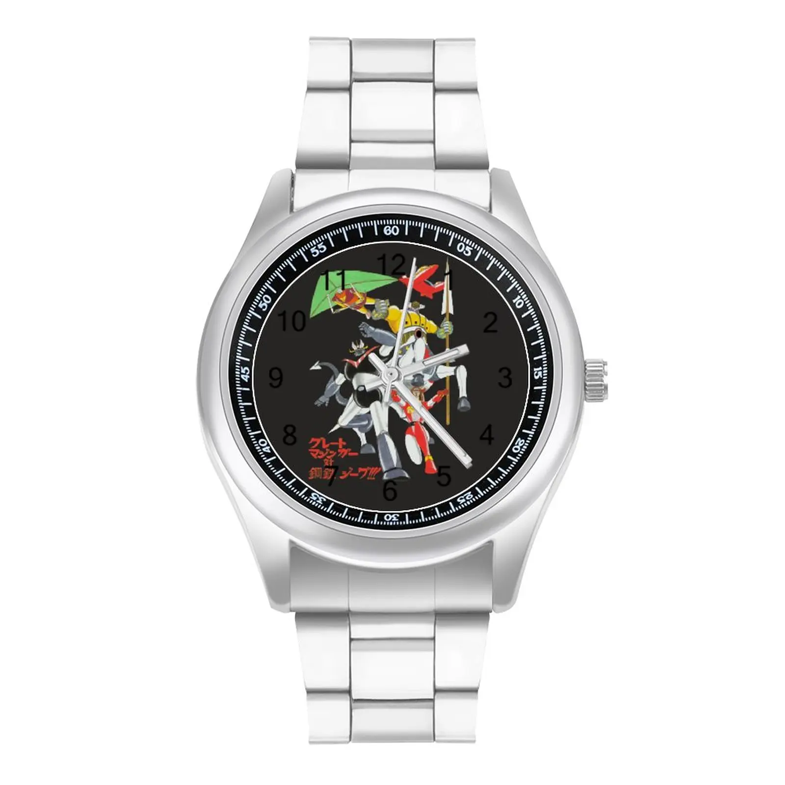 

Mazinger Z Quartz Watch the Armor of God Fashion Simple Robot Wrist Watch Stainless Teens Travel Photo Wristwatch