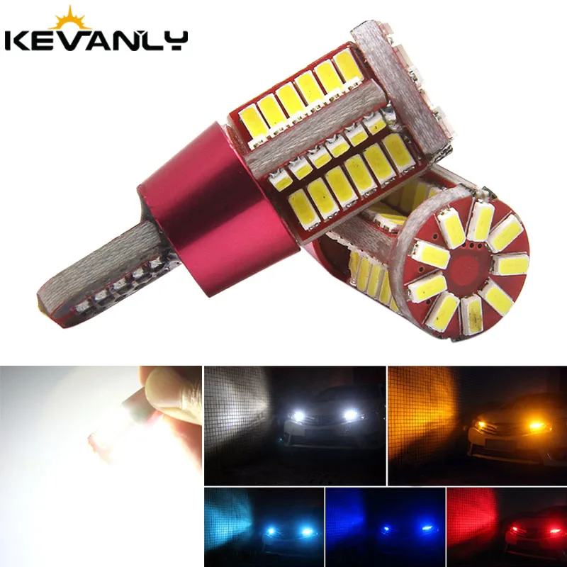 1 шт. светодиодная парковочная лампа t10 w5w 194 501 57SMD 3014 с клиновидным