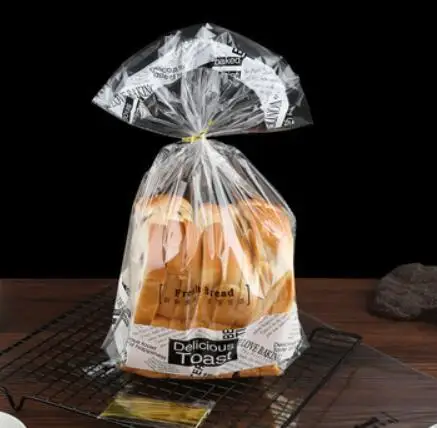 50 шт./лот белый прозрачный пакет с цветами упаковка для печенья пластиковые