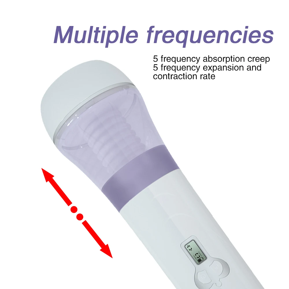 Умный воздуха сосет Мужской мастурбатор индукции секс стоны машина Вибрирующая