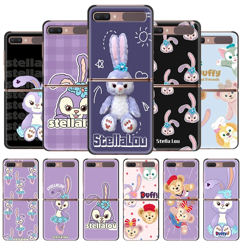 

Stellalou rabbit Shockproof Cover for Samsung Galaxy Z Flip Flip3 5G Black Phone Case Shell Hard Fundas Coque Capa