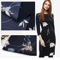 high quality anti silk printing chiffon polyester composite messy linen printed cloth diy fashion jacket dress fabric