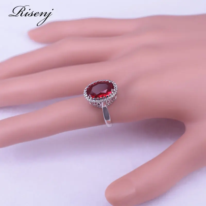 Много цветов большой овальный Топ зеленый кубический циркон серебряный цвет