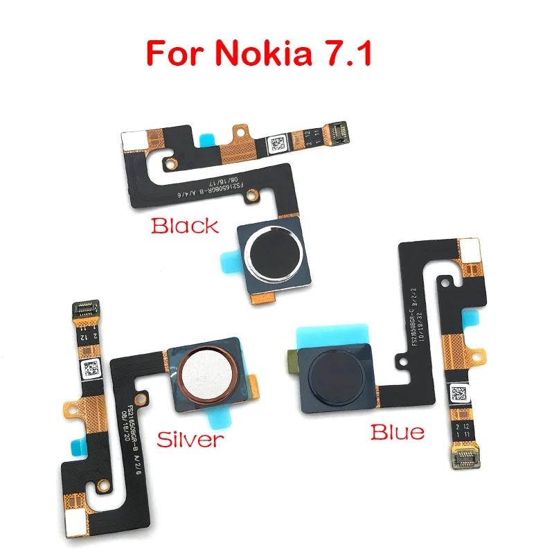 

Repair Fingerprint Scanner For Nokia 7.1 ID Home Button Fingerprint Menu Return Key Recognition Sensor Flex Cable