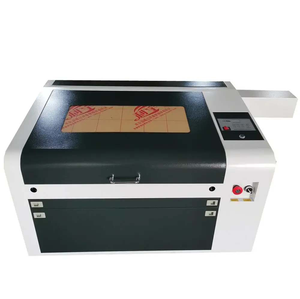 4060 80W laser engraving and cutting machine with CW3000 water chiller rotary free to Russia include customs duty tax |