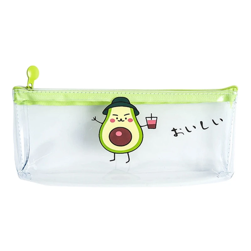 

2020 New Cute PVC Pencil Case Avocado Pencil Box Pencil Bag School Supplies Stationery