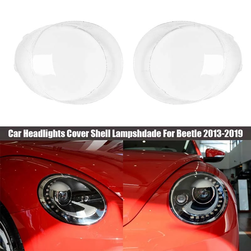 

Car Headlights Cover Shell Transparent Lens Lampshade Headlight Cover Lampshade Lamp Shade for Beetle 2013-2019