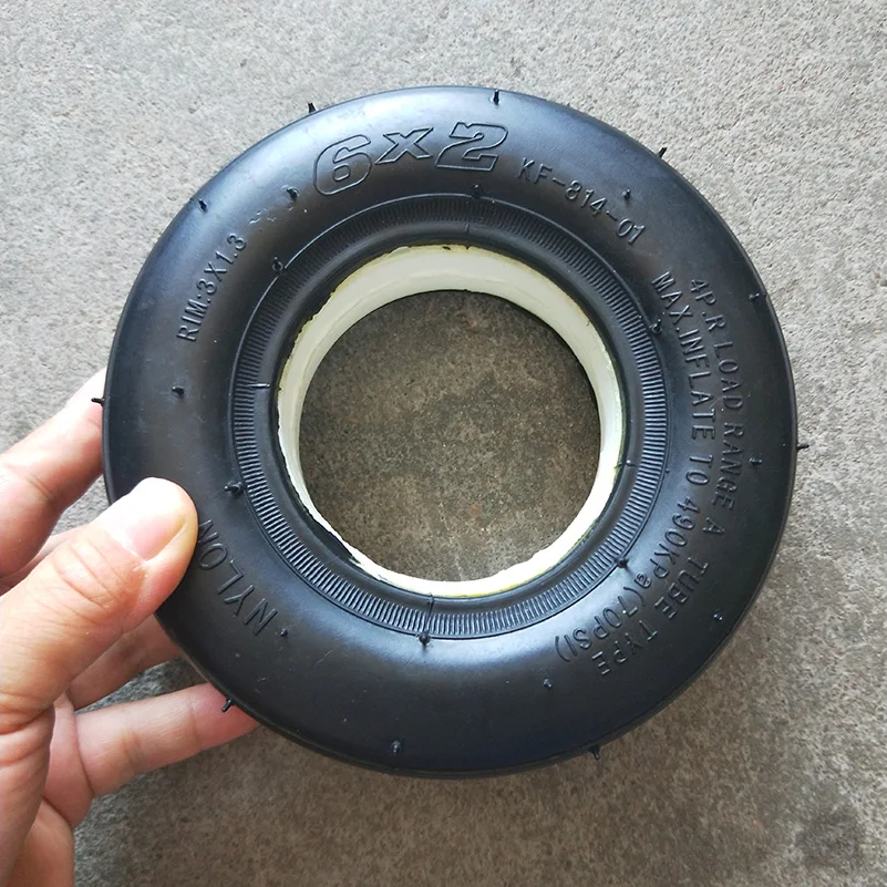 

6x2 6 inch solid tire pneumatic-free tire fast wheel electric skateboard tire
