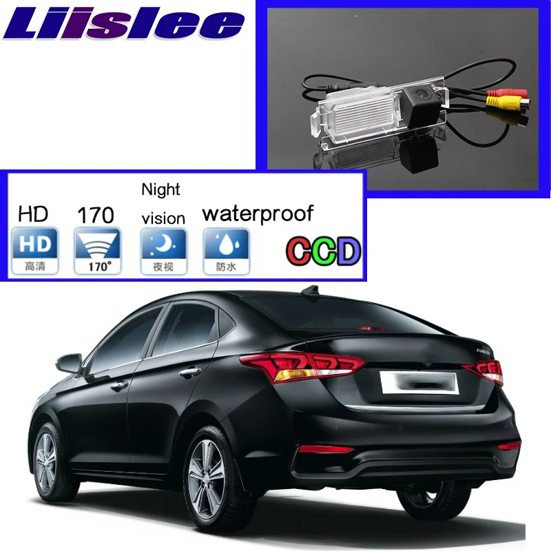 Liislee Автомобильная камера заднего вида для Hyundai Verna Accent Blue Fluidic Solaris