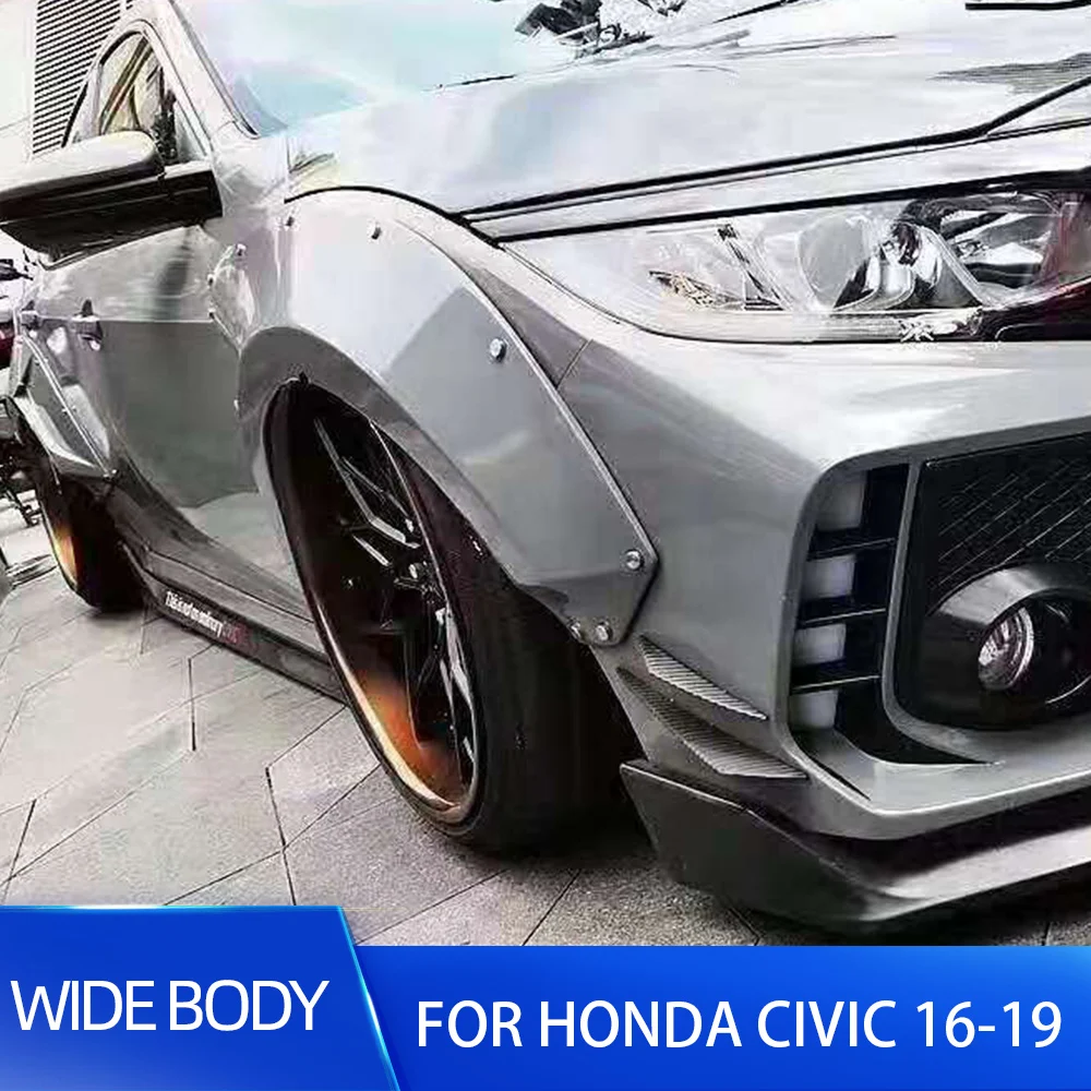 Комплект широких деталей для заднего и переднего крыла Honda Civic 10 поколения седан