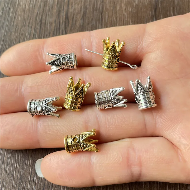 

Ju Yuan 90pcs Crown Perforated Alloy Connection for Jewelry Making DIY Bracelet Necklace Accessories Wholesale Free Shipping