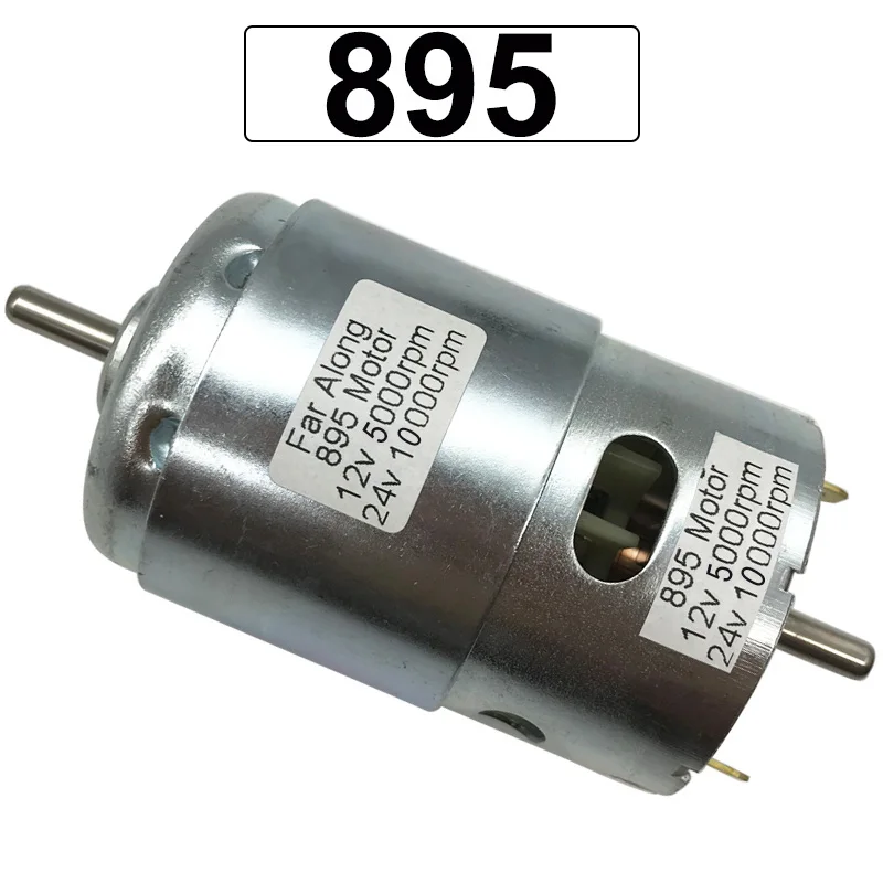 Powerful 12V Electric DC Motor 895 High Speed 5000/10000RPM Reversible Use For Scooter Electric Grinder Cutting Machine, etc.