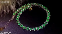 kjjeaxcmy boutique jewelry 925 sterling silver inlaid natural emerald ladies bracelet support detection luxurious exquisite