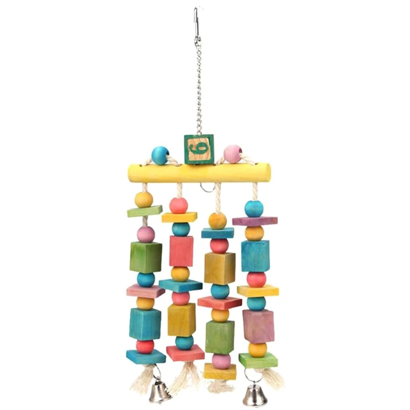 

Colorful Bird Toys for Parrot Chewing Toys Cockatiel African Grey Parrot Birds Toys