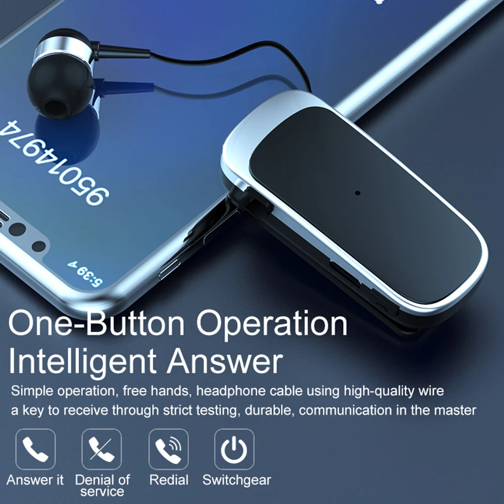 Беспроводная деловая гарнитура выдвижные Наушники-вкладыши спортивные наушники