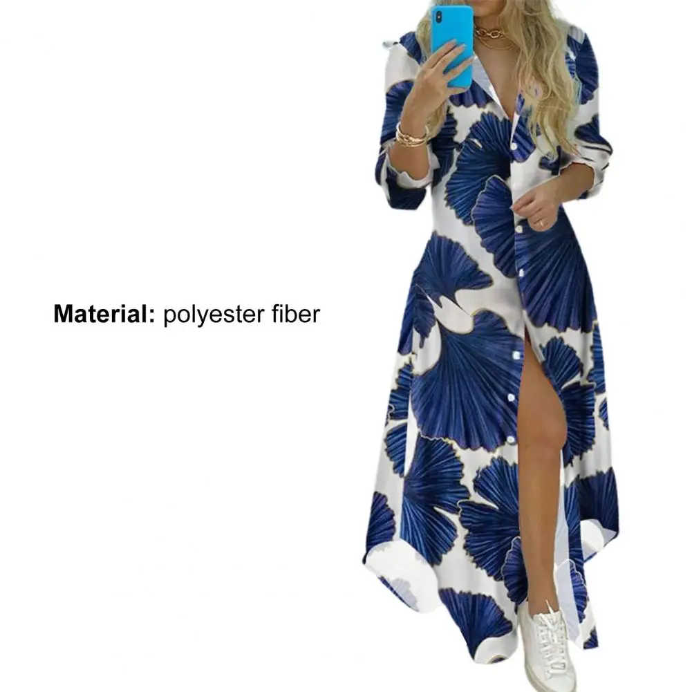 

Maxi Dresses Elegant O-Neck Striped Short Sleeve Print Dress Irregular Hem Casual Long Summer Dresses For Women Vestido Femme